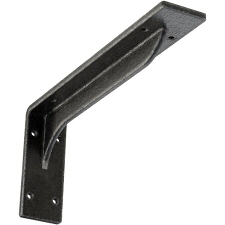 Ekena Millwork Embrey Steel Bracket, Antiqued Pewter 2"W x 12"D x 5 1/4"H BKTM02X12X05EBAPW